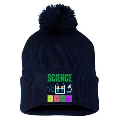 Science Teacher Element Gift Pom Pom 12in Knit Beanie