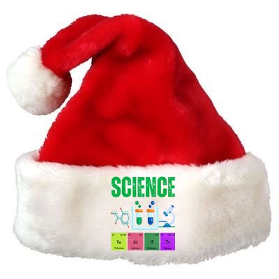 Science Teacher Element Gift Premium Christmas Santa Hat