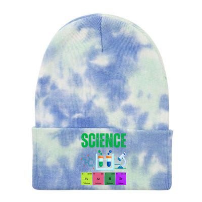 Science Teacher Element Gift Tie Dye 12in Knit Beanie