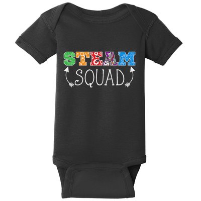 Science Tech Engineering Arts Math Steam Squad Baby Bodysuit