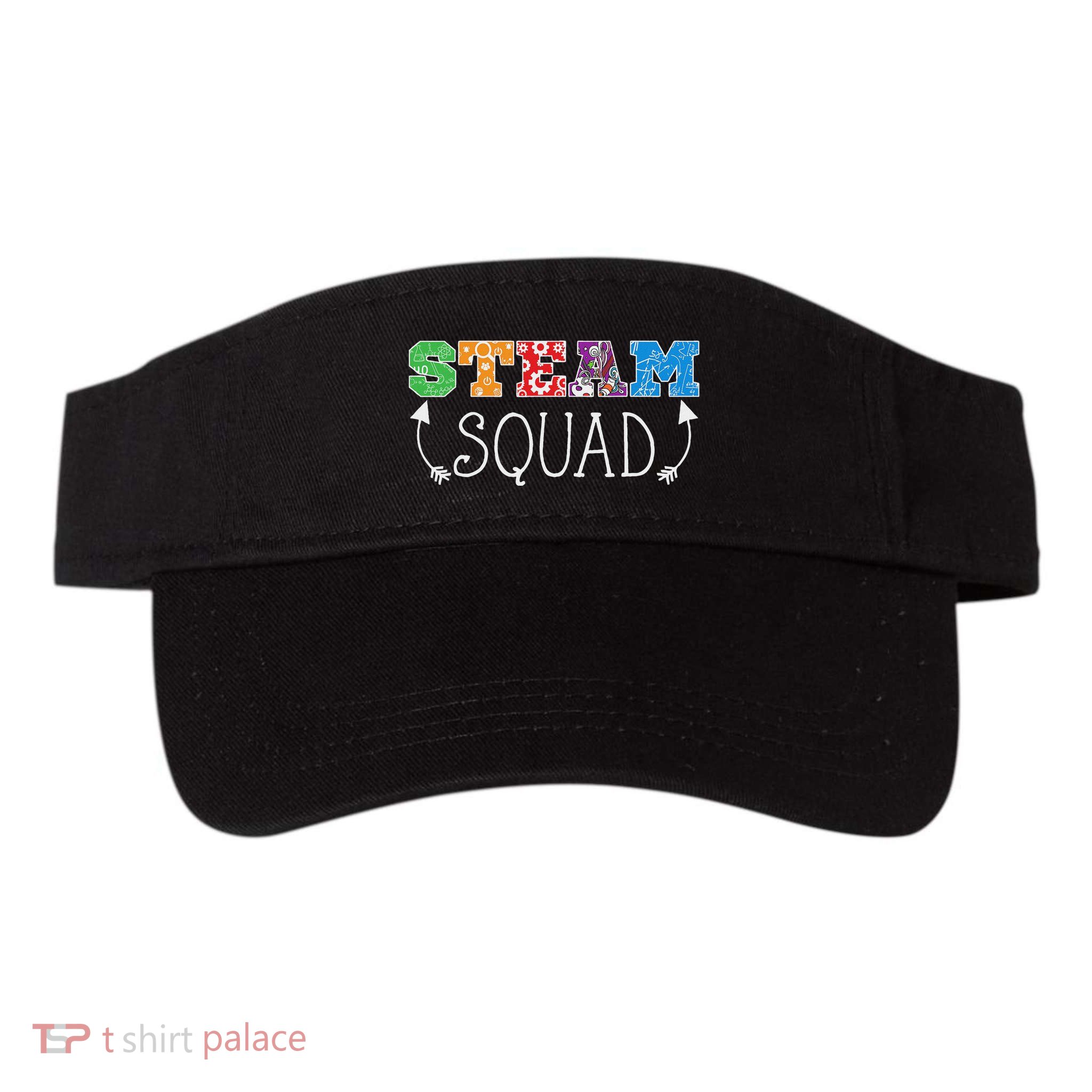 Science Tech Engineering Arts Math Steam Squad Valucap Bio-Washed Visor