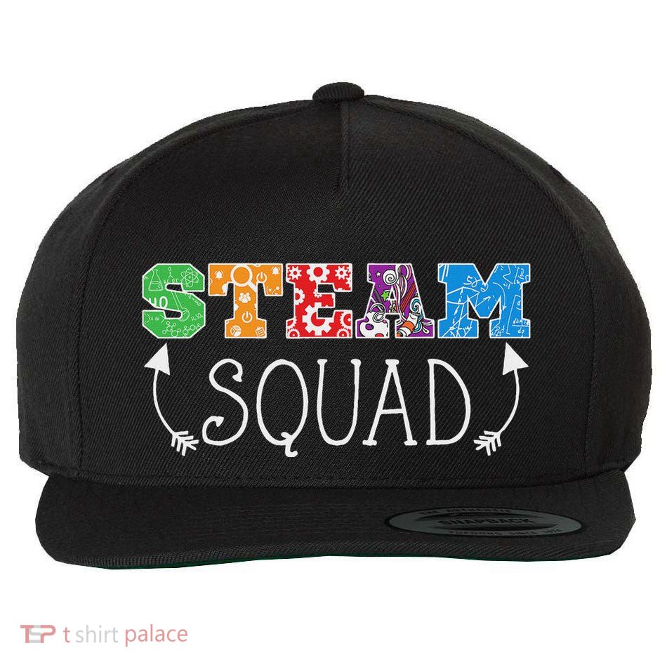 Science Tech Engineering Arts Math Steam Squad Wool Snapback Cap