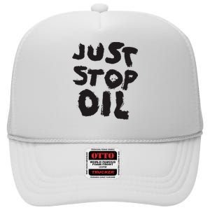 Save the Earth Take a Stand Against Oil High Crown Mesh Back Trucker Hat