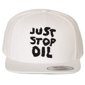 Save the Earth Take a Stand Against Oil Wool Snapback Cap