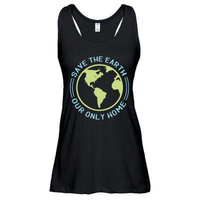 Save The Earth Our Only Home Ladies Essential Flowy Tank