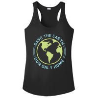 Save The Earth Our Only Home Ladies PosiCharge Competitor Racerback Tank