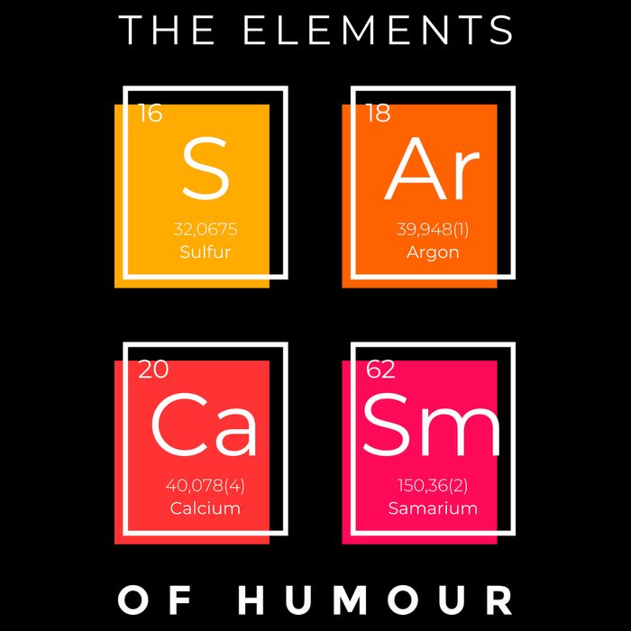 Sarcasm The Elements Of Humour Funny Performance Shirt