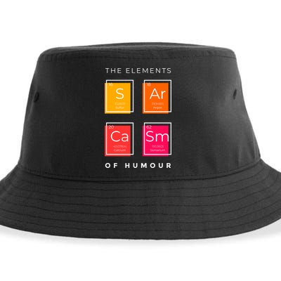 Sarcasm The Elements Of Humour Funny Sustainable Bucket Hat