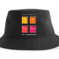 Sarcasm The Elements Of Humour Funny Sustainable Bucket Hat