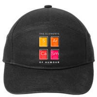 Sarcasm The Elements Of Humour Funny 7-Panel Snapback Hat