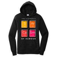 Sarcasm The Elements Of Humour Funny Women's Pullover Hoodie