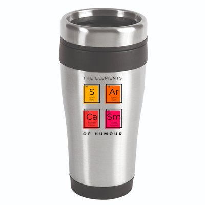 Sarcasm The Elements Of Humour Funny 16oz Travel Tumbler