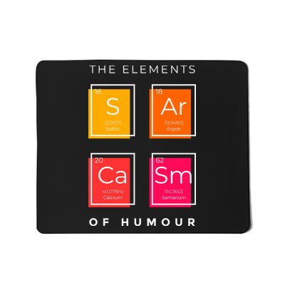 Sarcasm The Elements Of Humour Funny Mousepad