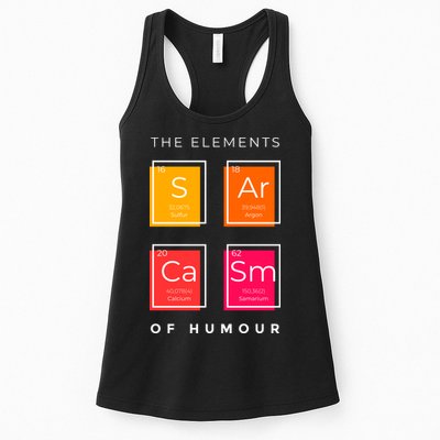 Sarcasm The Elements Of Humour Funny Womens Tank Top