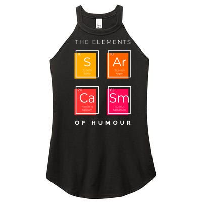 Sarcasm The Elements Of Humour Funny Women’s Perfect Tri Rocker Tank