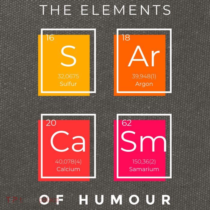 Sarcasm The Elements Of Humour Funny Cotton Canvas Backpack