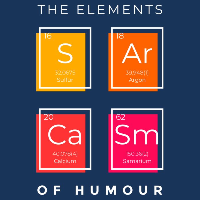 Sarcasm The Elements Of Humour Funny Infant Baby Jersey Bodysuit