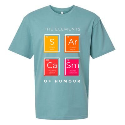 Sarcasm The Elements Of Humour Funny Sueded Cloud Jersey T-Shirt