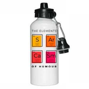 Sarcasm The Elements Of Humour Funny Aluminum Water Bottle