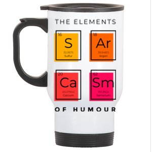 Sarcasm The Elements Of Humour Funny Stainless Steel Travel Mug