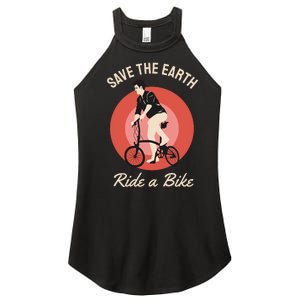 Save The Earth Ride A Bike Women's Perfect Tri Rocker Tank