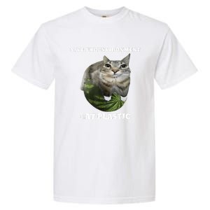 Save The Environment Eat Plastic Funny Cute Cat Meme Garment-Dyed Heavyweight T-Shirt