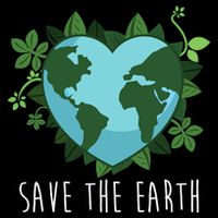 Save The Earth Planet Heart Earth Day 16 in Basic Backpack