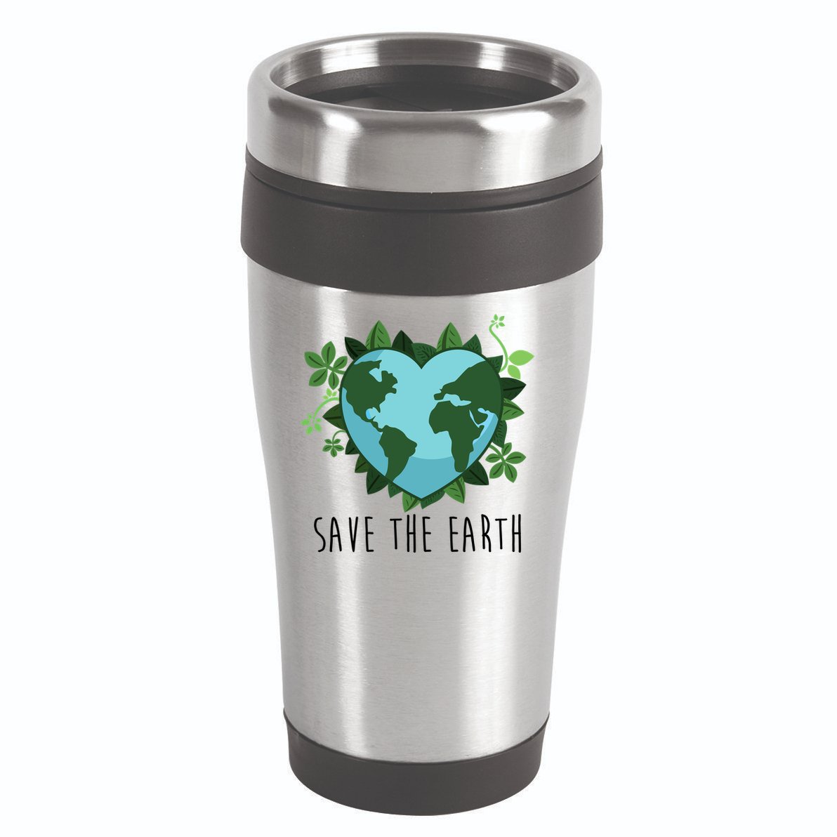 Save The Earth Planet Heart Earth Day 16oz Travel Tumbler