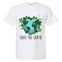 Save The Earth Planet Heart Earth Day Garment-Dyed Heavyweight T-Shirt