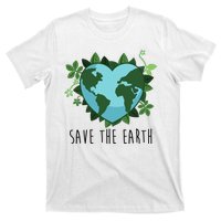 Save The Earth Planet Heart Earth Day T-Shirt