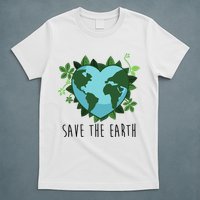 Save The Earth Planet Heart Earth Day T-Shirt