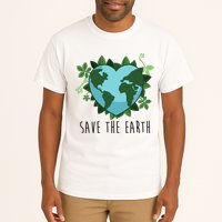 Save The Earth Planet Heart Earth Day Tall T-Shirt