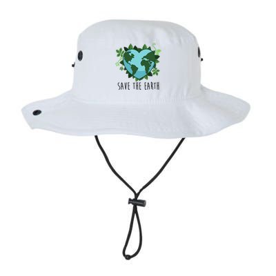 Save The Earth Planet Heart Earth Day Bucket Hat