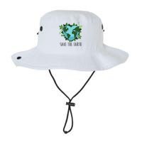 Save The Earth Planet Heart Earth Day Bucket Hat