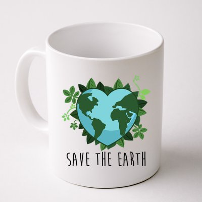 Save The Earth Planet Heart Earth Day Mug