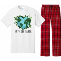 Save The Earth Planet Heart Earth Day Pajama Set