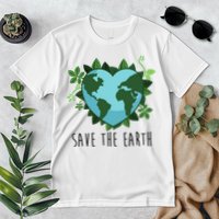 Save The Earth Planet Heart Earth Day Premium T-Shirt