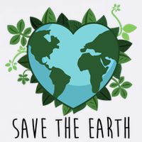 Save The Earth Planet Heart Earth Day Toddler T-Shirt