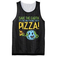 Save The Earth Its The Only Planet With Pizza Food Mesh Reversible Basketball Jersey Tank