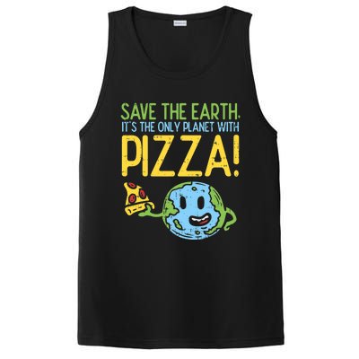 Save The Earth Its The Only Planet With Pizza Food PosiCharge Competitor Tank