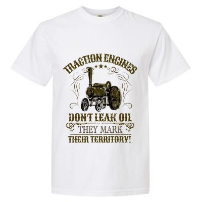 Steam Traction Engine Retirement Idea Steam Engine Garment-Dyed Heavyweight T-Shirt