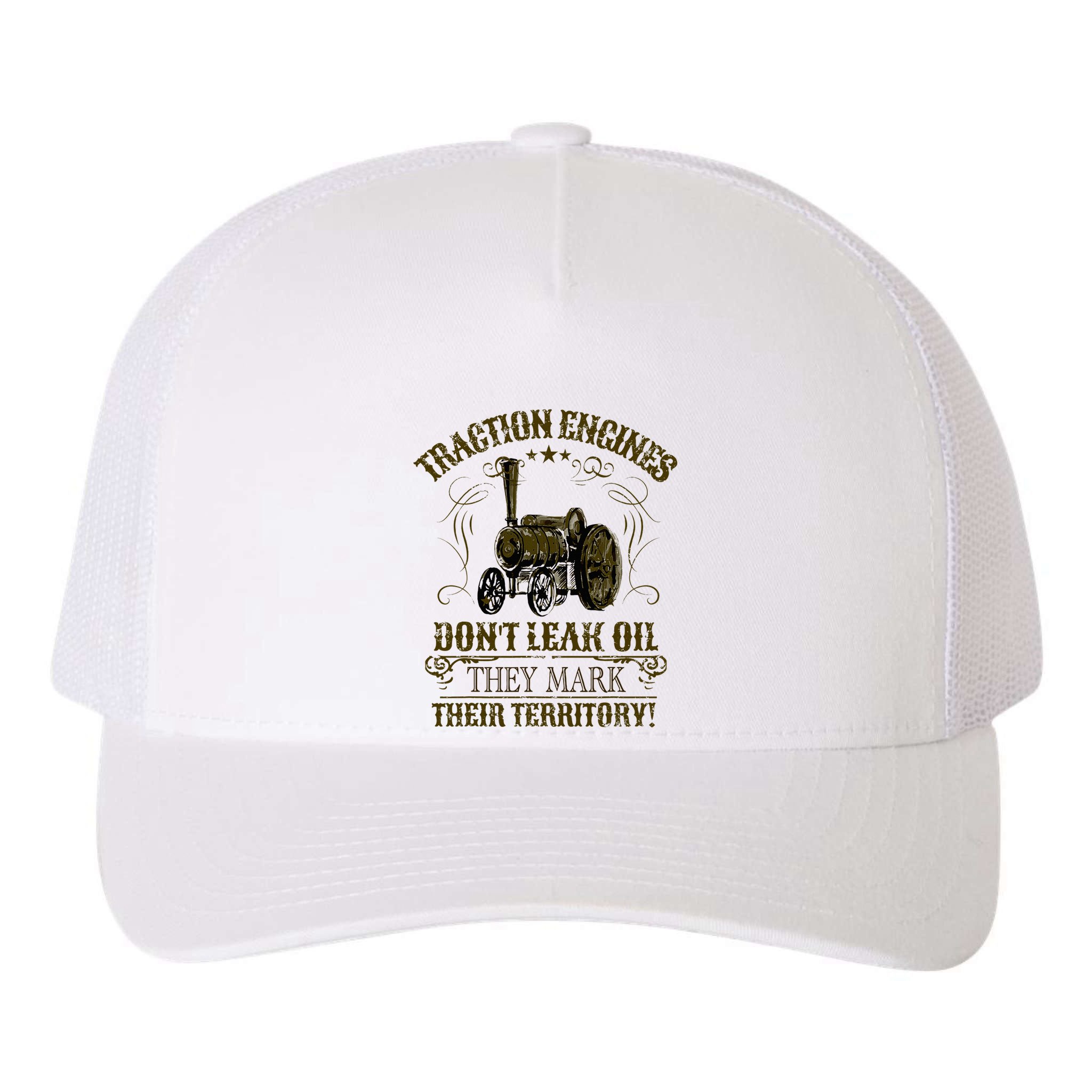 Steam Traction Engine Retirement Idea Steam Engine Yupoong Adult 5-Panel Trucker Hat