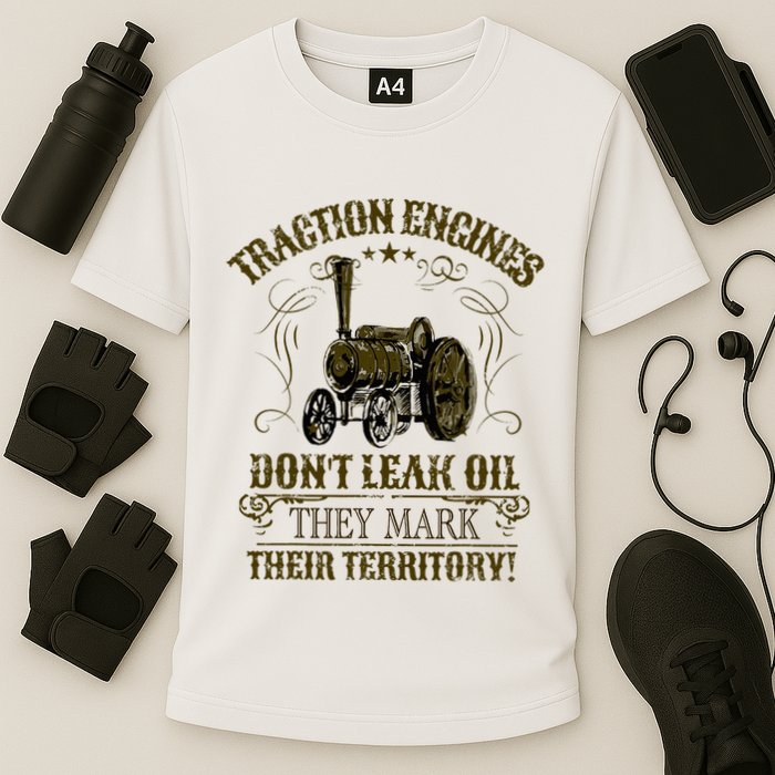 Steam Traction Engine Retirement Idea Steam Engine Performance Shirt