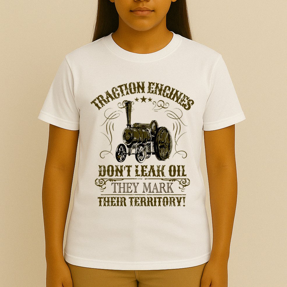 Steam Traction Engine Retirement Idea Steam Engine T-Shirt