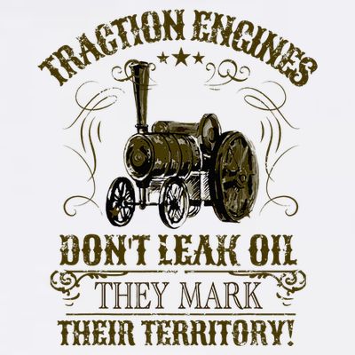 Steam Traction Engine Retirement Idea Steam Engine T-Shirt
