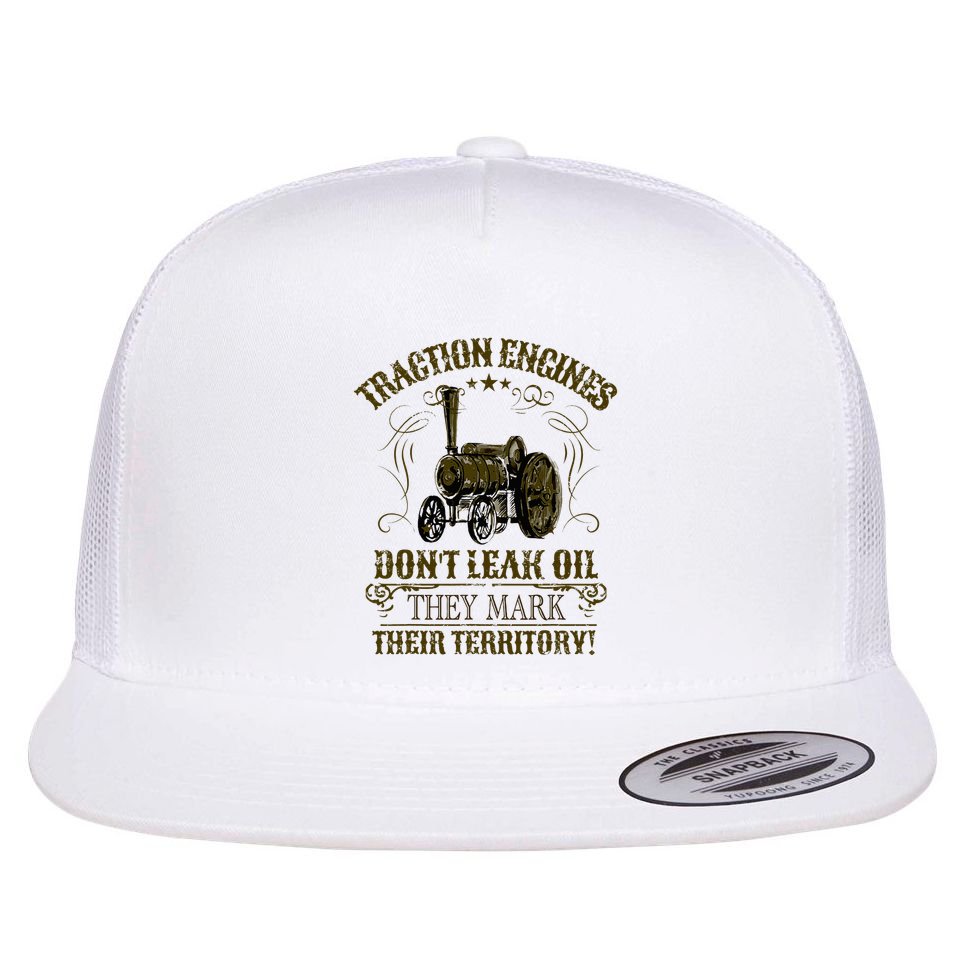 Steam Traction Engine Retirement Idea Steam Engine Flat Bill Trucker Hat