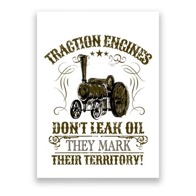 Steam Traction Engine Retirement Idea Steam Engine Poster