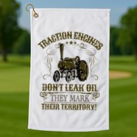 Steam Traction Engine Retirement Idea Steam Engine Golf Towel