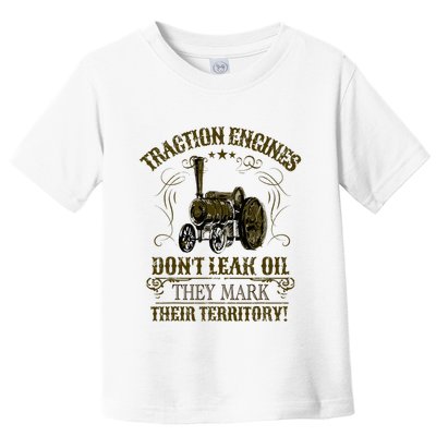 Steam Traction Engine Retirement Idea Steam Engine Toddler T-Shirt