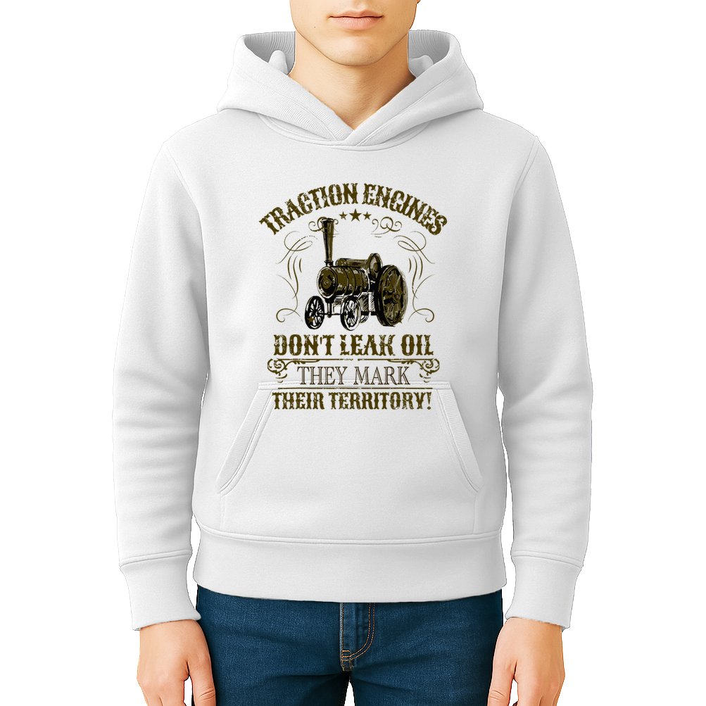 Steam Traction Engine Retirement Idea Steam Engine Kids Hoodie
